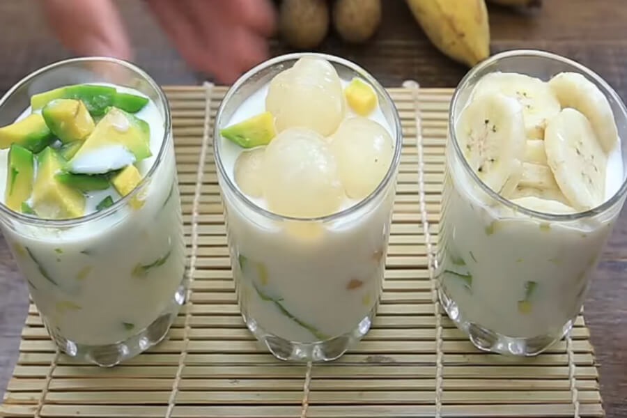 Cách chế biến bơ sữa chua nước cốt dừa