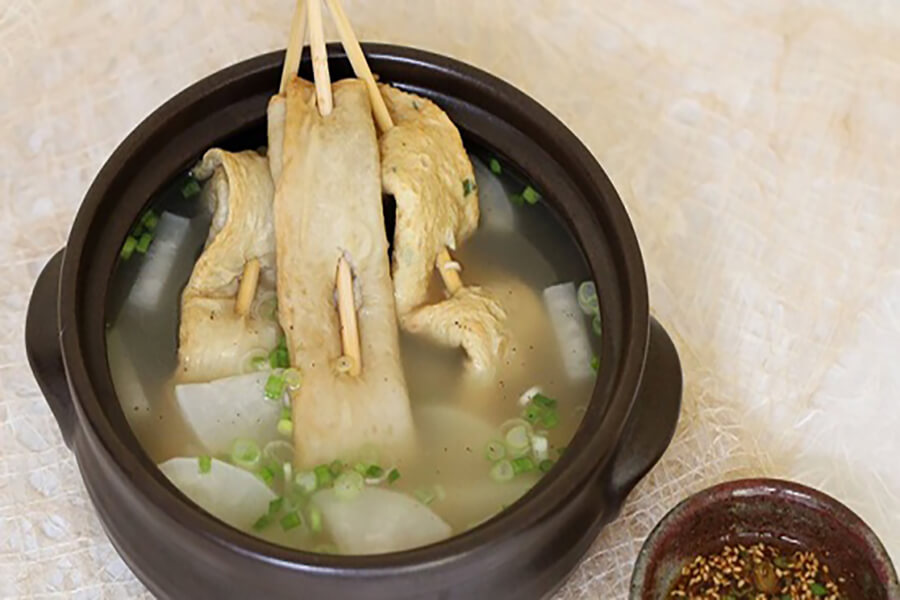 Cách chế biến cá cơm khô thành súp chả cá Hàn Quốc 