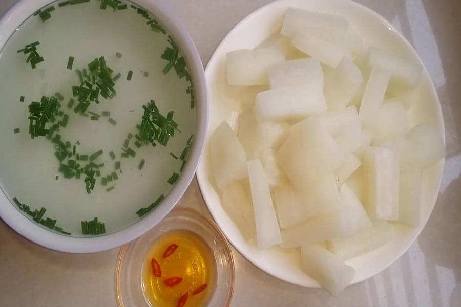 Cách chế biến củ cải trắng luộc