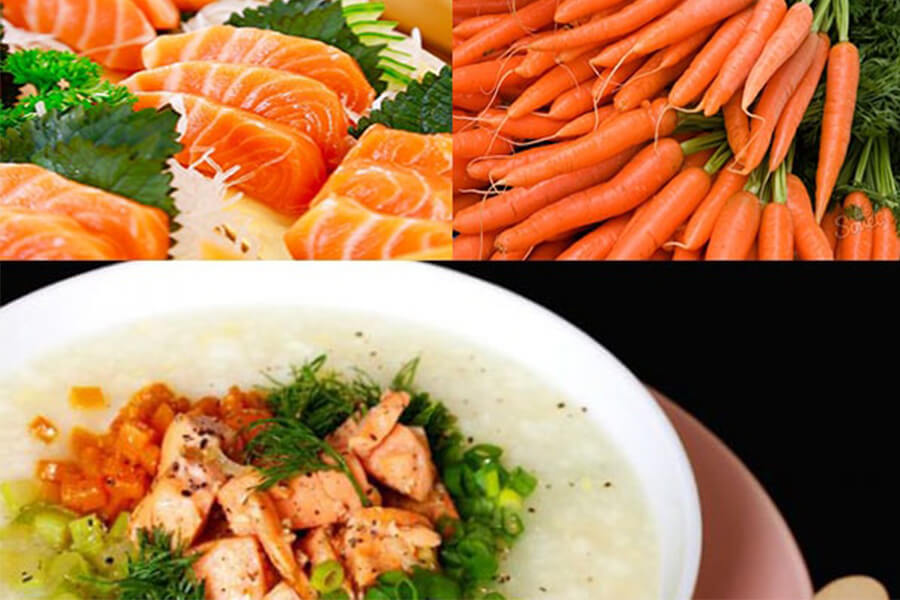 Cách chế biến cá hồi nấu rau cải cà rốt