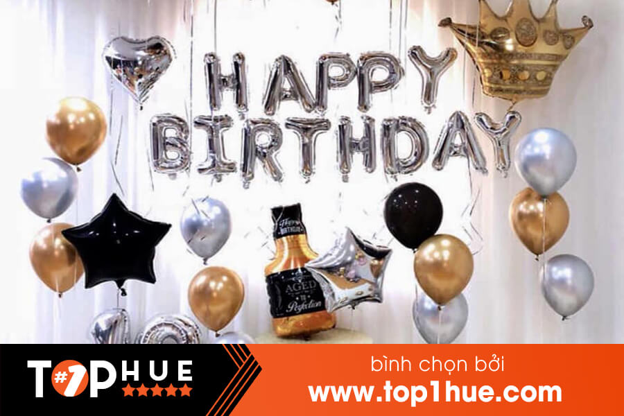 Top 10 shop bán đồ trang trí sinh nhật đẹp và chất lượng nhất tại Huế toplistvn